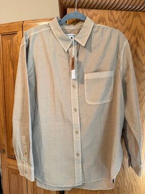 Outerknown Tan Button-Up Shirt